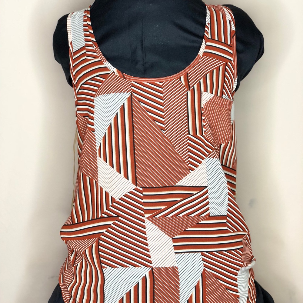 Sheer Graphic Tank Top